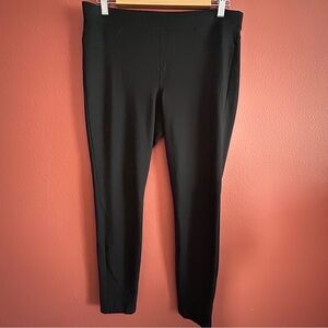 HUE Women's Black Ultra Soft Jeggings/Pants Polyester/Spandex Size L 2 For Sale